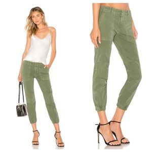 Navy Nili Lotan cropped military pants.